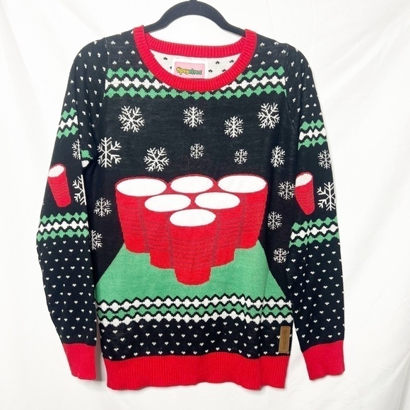 Tipsy Elves Sweaters - Tipsy Elves Beer Pong Sweater